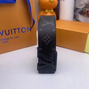 Louis Vuitton LV Initiales Belt Black Monogram Eclipse Belt